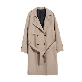 Heren Trenchcoat 2024 Halflange Trendy Vrijetijdsjas