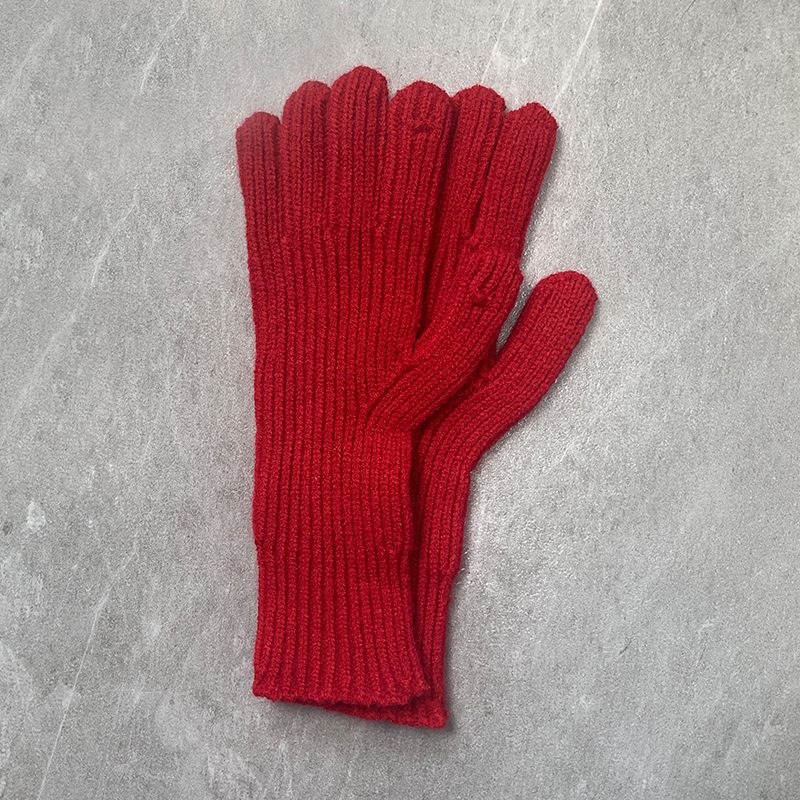 22 Nieuwe Winter Effen Kleur Gebreide Handschoenen Heren En Dames Warm Gat Vinger Touchscreen Wollen