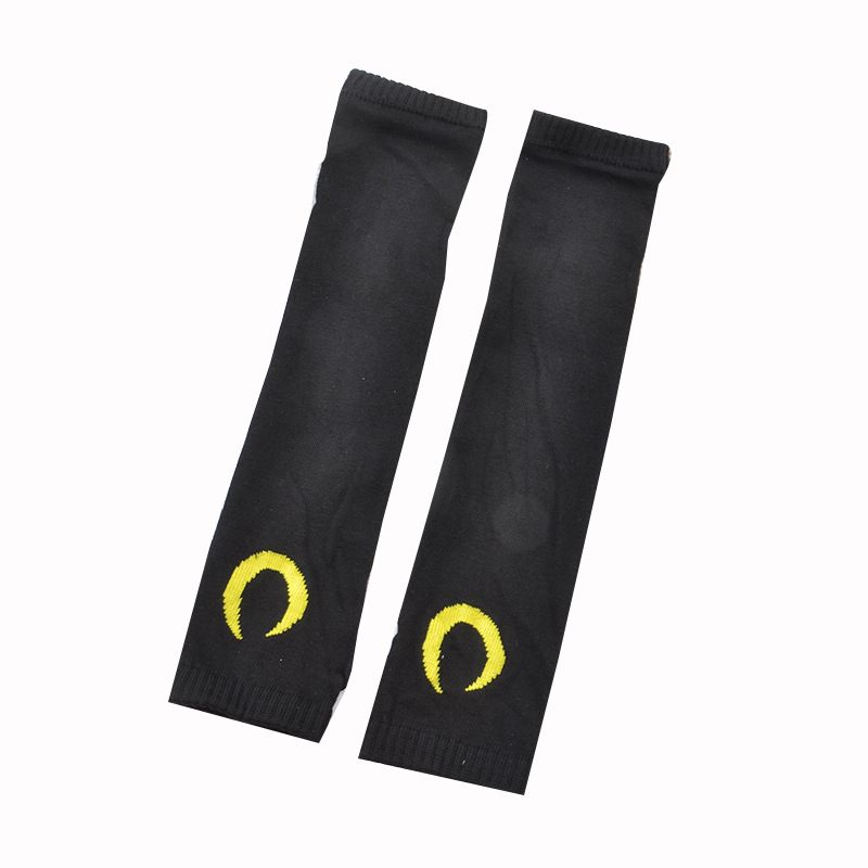 Gebreide Mouwen Ninja Halve Vingerhandschoenen Moon Satan Cross Sleeves Anti-vuile Warme Schede