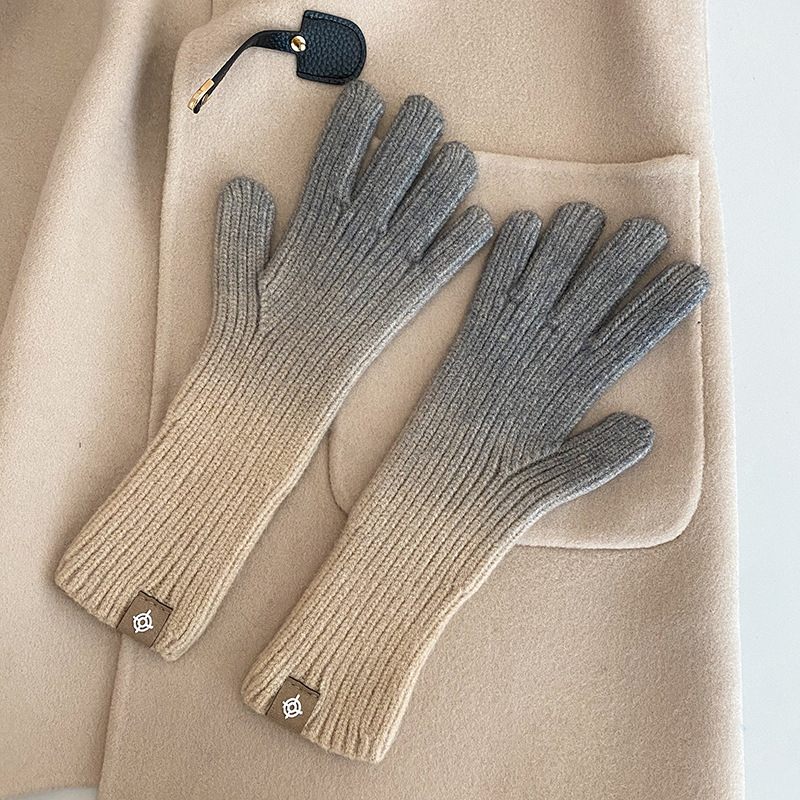 Gradiënthandschoenen Nieuwe 2024 Vingerloze Touchscreen-handschoenen Winter Warme Modehandschoenen