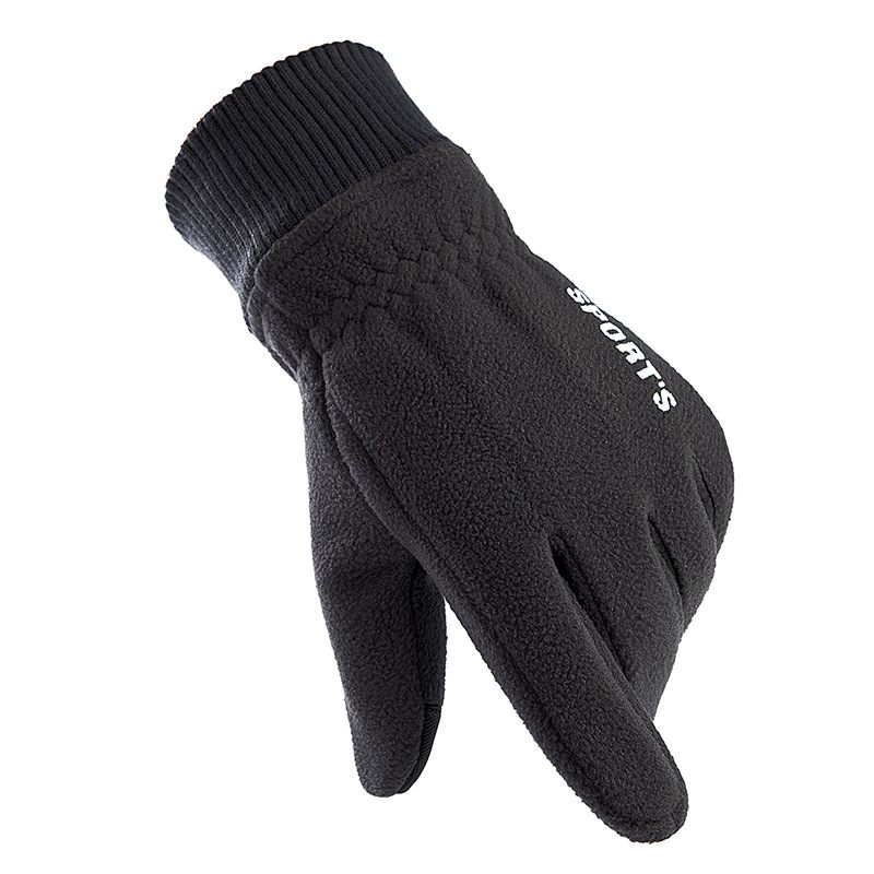 Handschoenen Heren Winter Polar Fleece Plus Fluweel Verdikte Warme Wielrensport Rijden Antislip Touchscreen