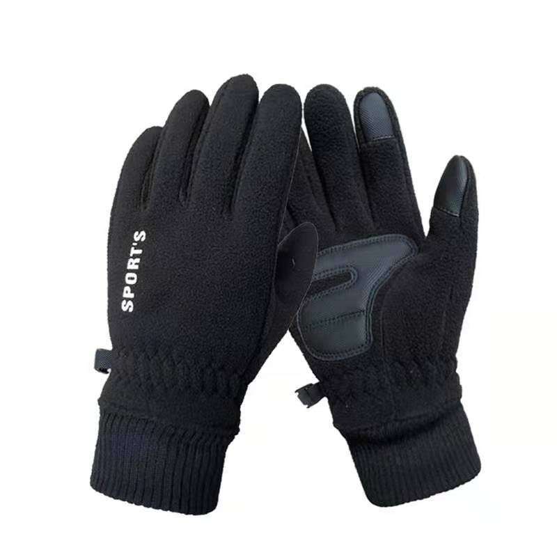 Handschoenen Heren Winter Polar Fleece Plus Fluweel Verdikte Warme Wielrensport Rijden Antislip Touchscreen