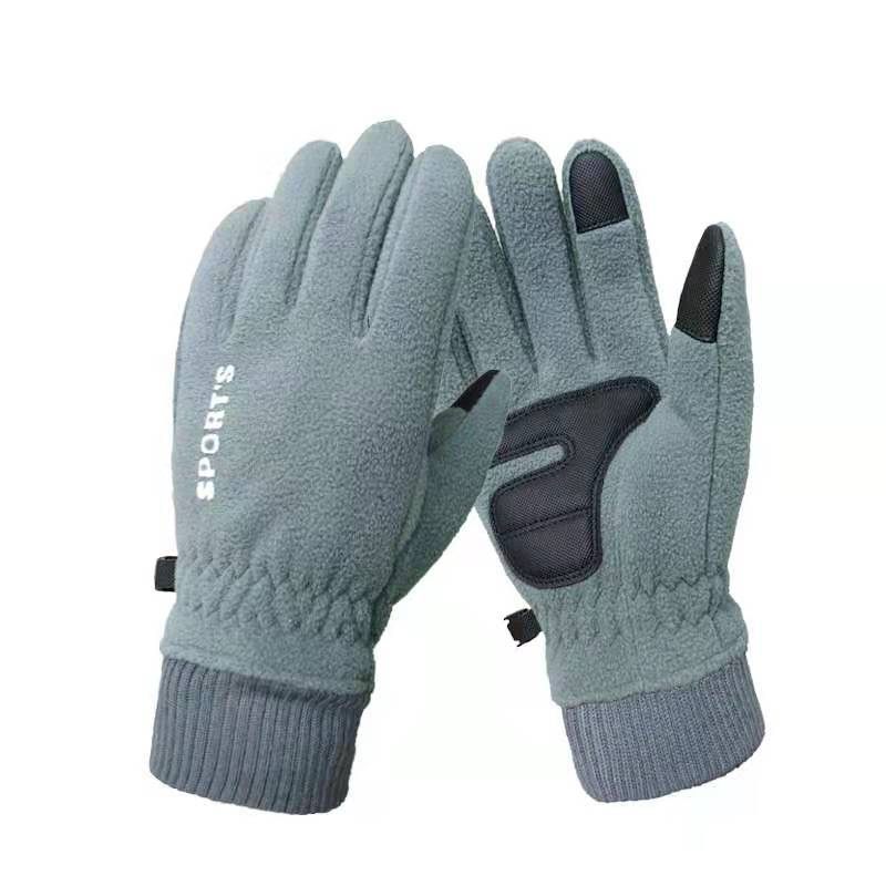 Handschoenen Heren Winter Polar Fleece Plus Fluweel Verdikte Warme Wielrensport Rijden Antislip Touchscreen