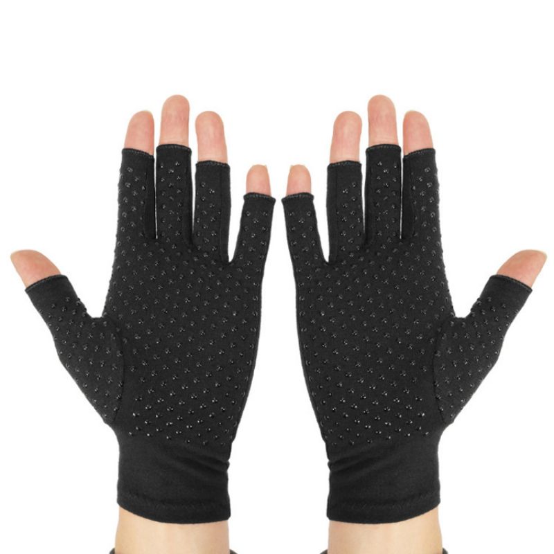 Outdoor Halve Vinger Handschoenen Fitness Siliconen Antislip Artritis Gezamenlijke Revalidatie Sport Fietshandschoenen