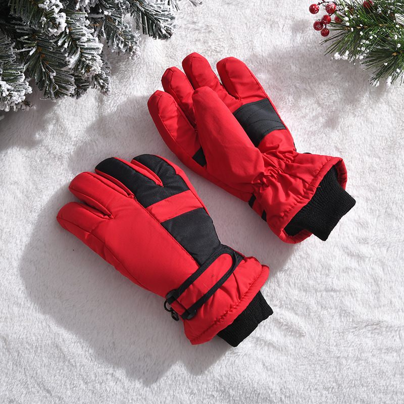 Outdoor Skihandschoenen Slijtvaste Winter Plus Fluwelen Verdikte Warme Handschoenen Koudebestendige En Waterdichte Rijhandschoenen