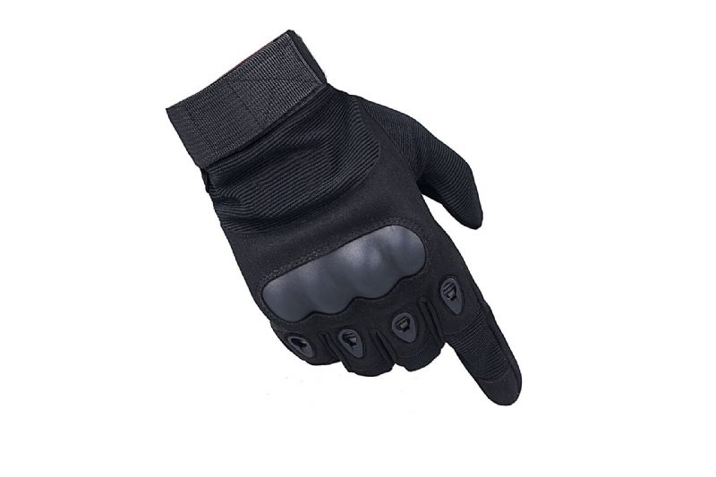 Productie Van Zwarte Buitenhandschoenen Voor Buiten Fietsen Met Volledige Vingers Sport Microfiber Fitness Outdoor Training Tactische Handschoenen