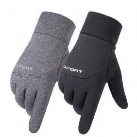 Sport Outdoor Warme Handschoenen Fietsen Mannen En Vrouwen Volledige Vinger Winter Fiets Voetbal Antislip Waterdicht Touchscreen Fleece