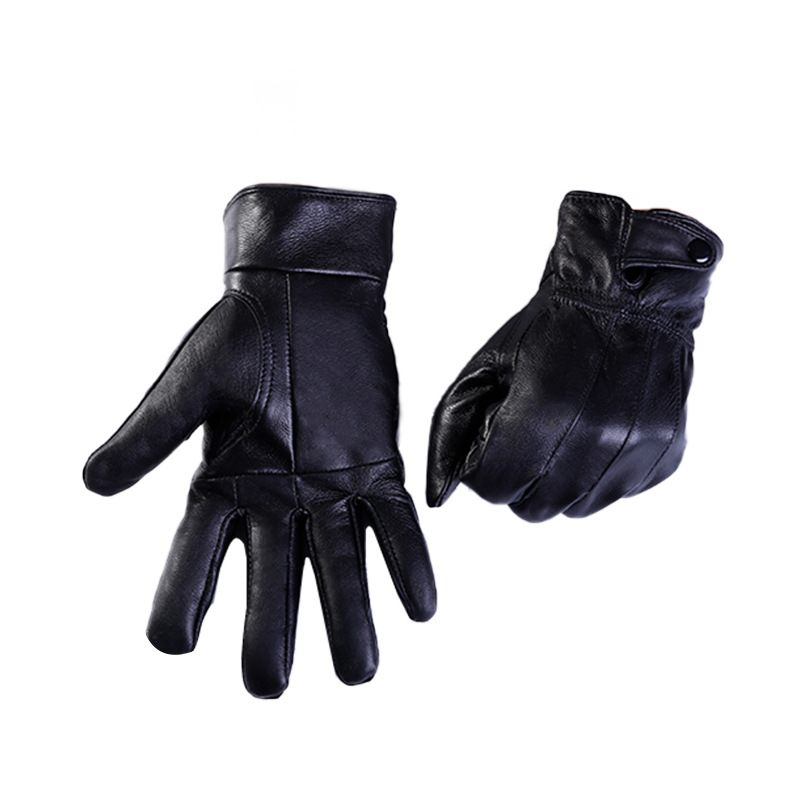 Warme Handschoenen Winter Fietsen Outdoor Diamond Black Echte Schapenvacht Herenhandschoenen