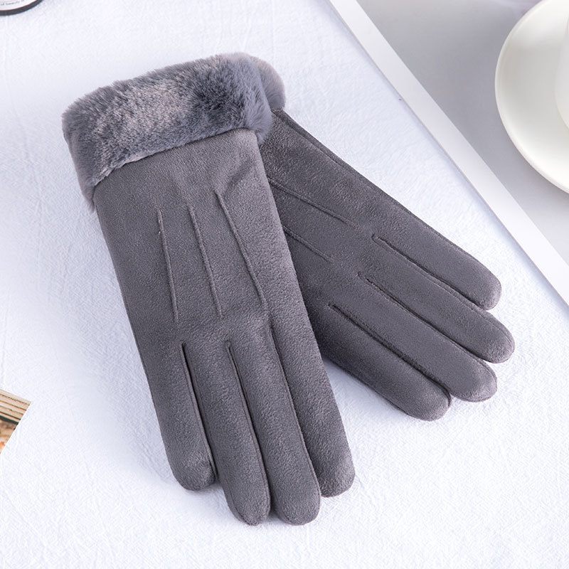 Warme Winterhandschoenen Voor Dames Plus Fluwelen Touchscreen-handschoenen Verdikte Sportski Zelfverwarmende Rijhandschoenen