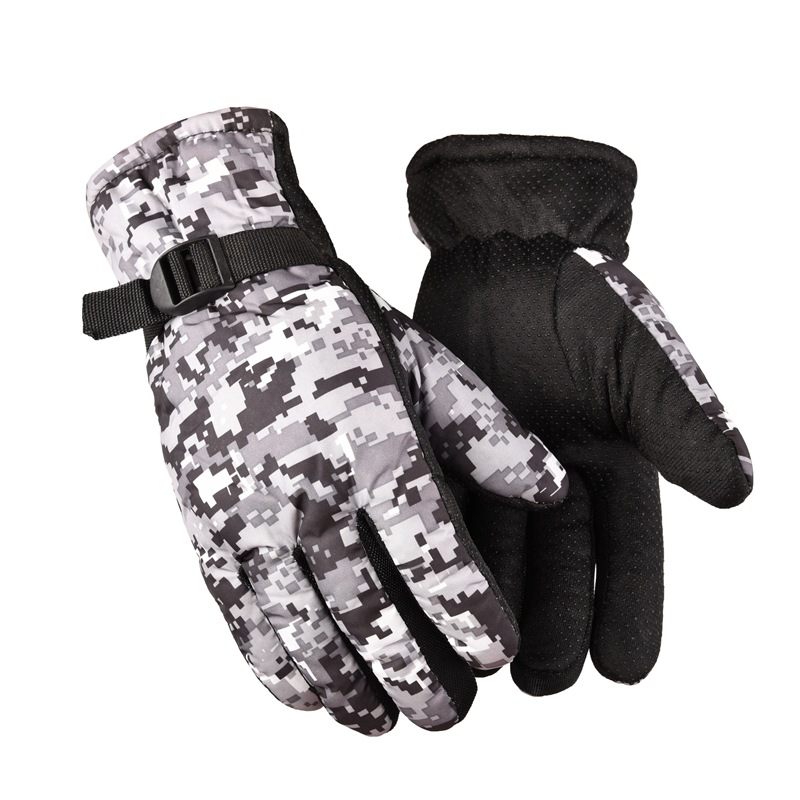 Winterrijden Warme Camouflagehandschoenen Straatkraam Tien Yuan Winkel Plus Fluwelen Dikke Handschoenen