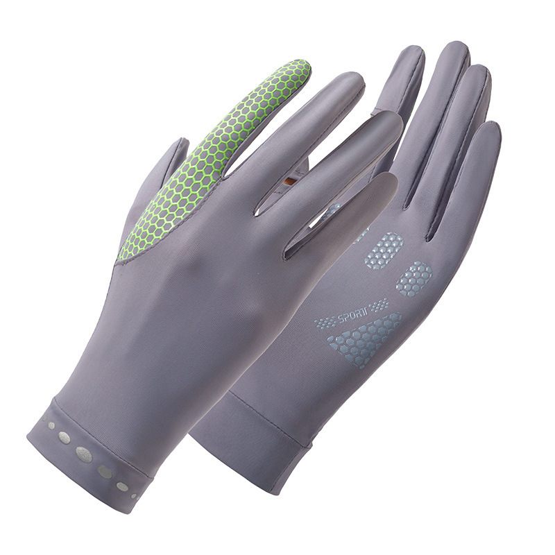 Zomerhandschoenen Outdoor Fietsen Sport Anti-ultraviolet Handschoenen Vingerloze Koel Aanvoelende Dunne Voor Dames En Heren