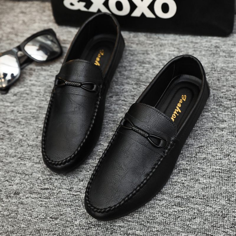 2024 Lente Nieuwe Doudou Schoenen Mannen Slip-on Ademend Rijden Casual Kleding Zachte Zool