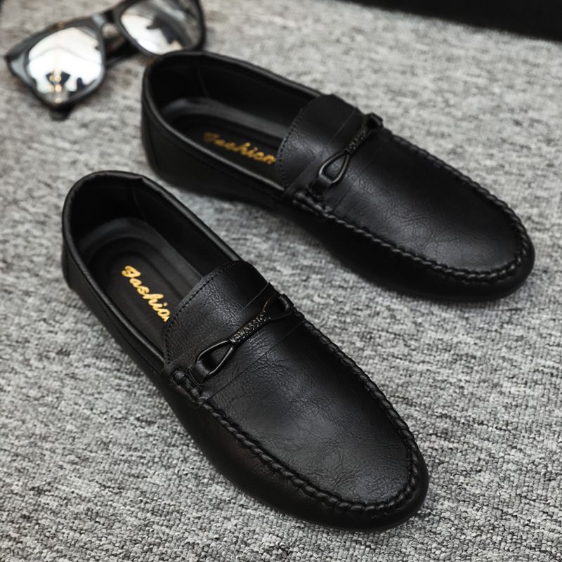 2024 Lente Nieuwe Doudou Schoenen Mannen Slip-on Ademend Rijden Casual Kleding Zachte Zool