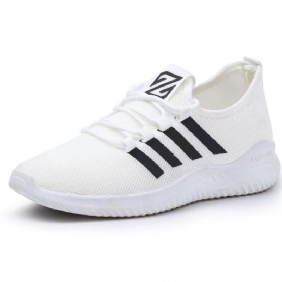 2024 Lente En Zomer Nieuwe Vliegweven Herenschoenen Trendy Casual Ademende Mesh Sneakers Voor Heren