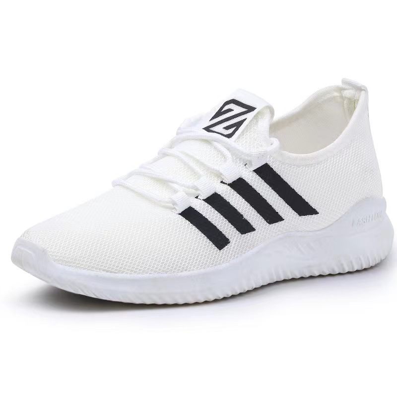 2024 Lente En Zomer Nieuwe Vliegweven Herenschoenen Trendy Casual Ademende Mesh Sneakers Voor Heren