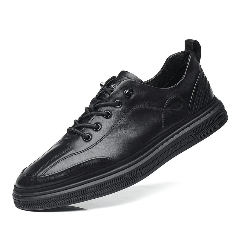 2024 Nieuwe Heren Leren Casual Sneakers Slip-on Sport Platte Schoenen Herenmode Herenschoenen