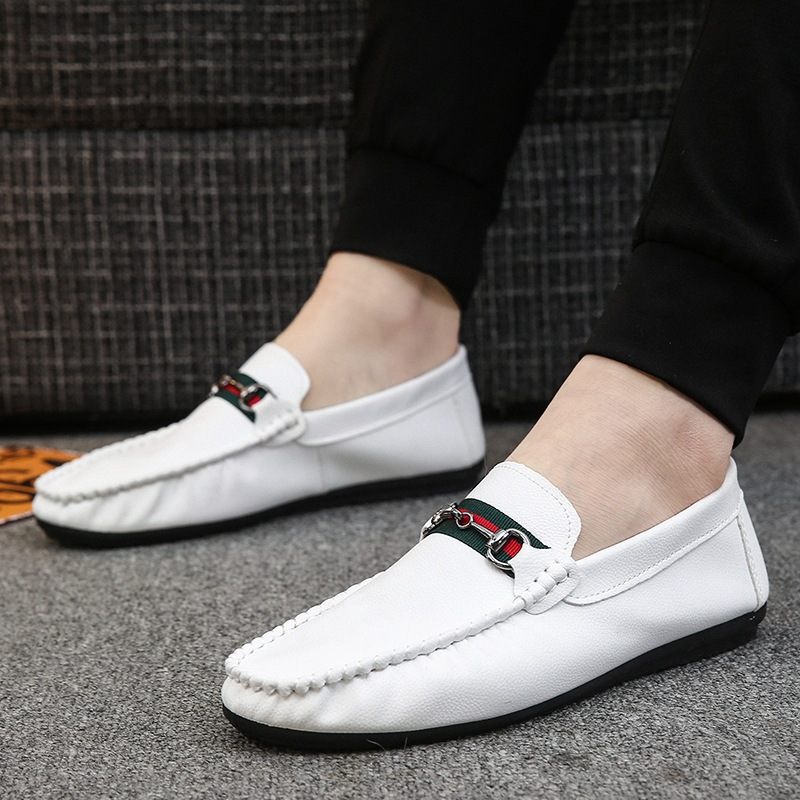 Casual Erwten Schoenen Heren Geklede Zomer Ademende Trendy Sneakers Zakelijke Herenschoenen