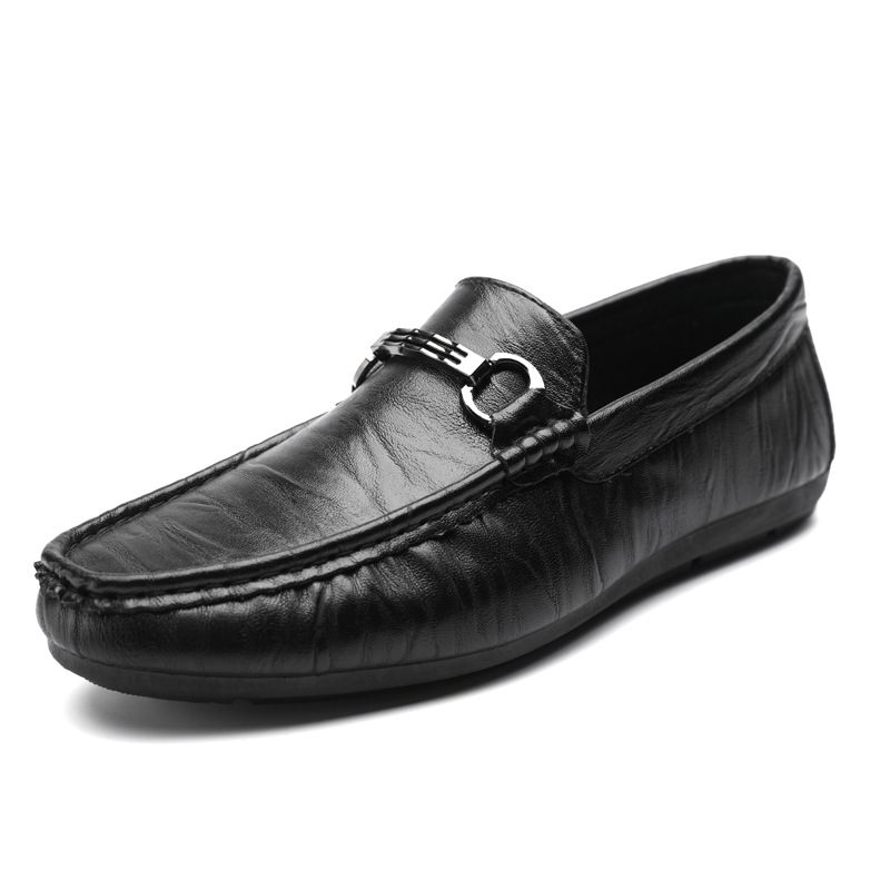 Doudou Schoenen Heren 2024 Lente Nieuwe Casual Kleding Zachte Bodem Set Voet Loafers