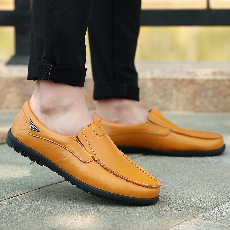 Doudou Schoenen Heren Lente Business Casual Geklede Zachte Bodem Rijschoenen