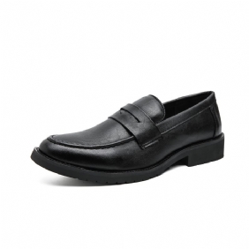 Geklede Schoenen Heren 2024 Lente En Herfst Nieuwe Slip-on Retro Set-foot Ronde Neus Loafers Casual Herenschoenen