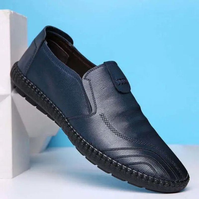 Heren Business Casual Kleding Schoenen Vier Seizoenen Mode Doudou Zachte Zool Instapper Platte Rijden