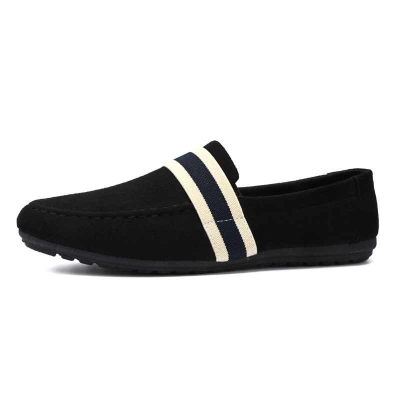 Herfst Nieuwe Doudou Schoenen Heren Ademende Casual Oude Beijing Stoffen Trendy Slip-on Canvas