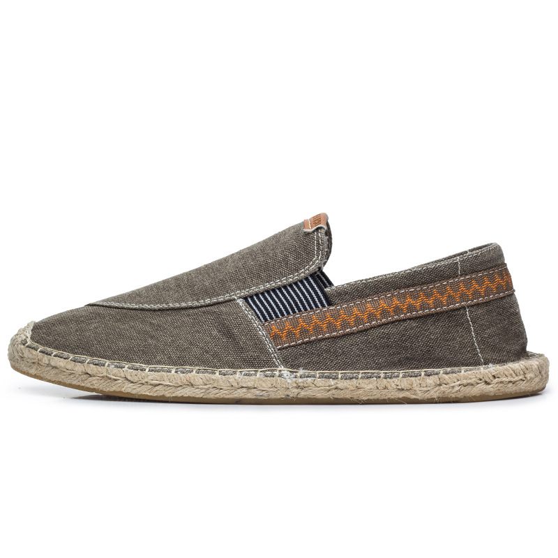 Herfst Nieuwe Heren Casual Handgemaakte Hennepschoenen Paar Espadrilles Ademend