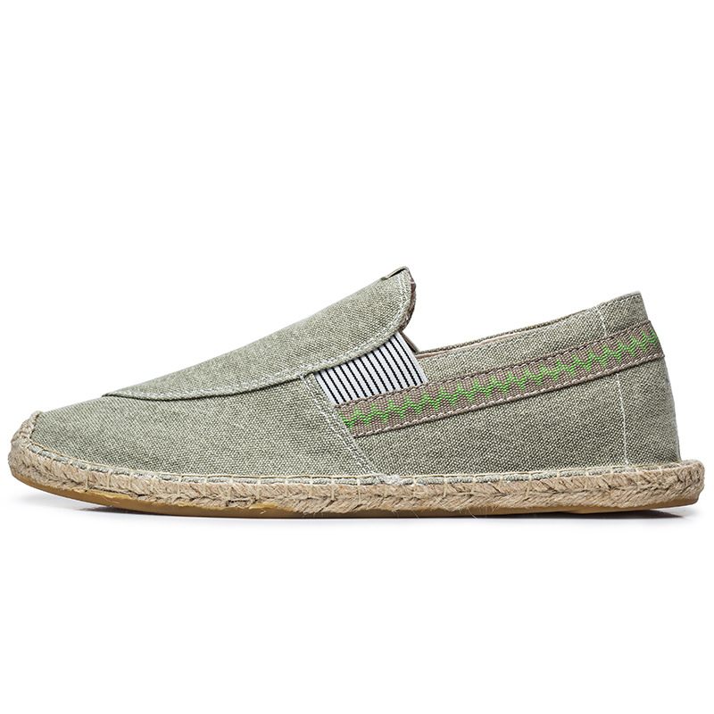 Herfst Nieuwe Heren Casual Handgemaakte Hennepschoenen Paar Espadrilles Ademend