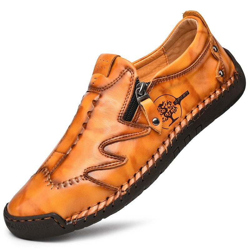 Lente En Herfst Nieuwe Mannen 6035 Casual Schoenen Grote Maat Business Set Van Voeten Dress Genaaid Ademend Erwten