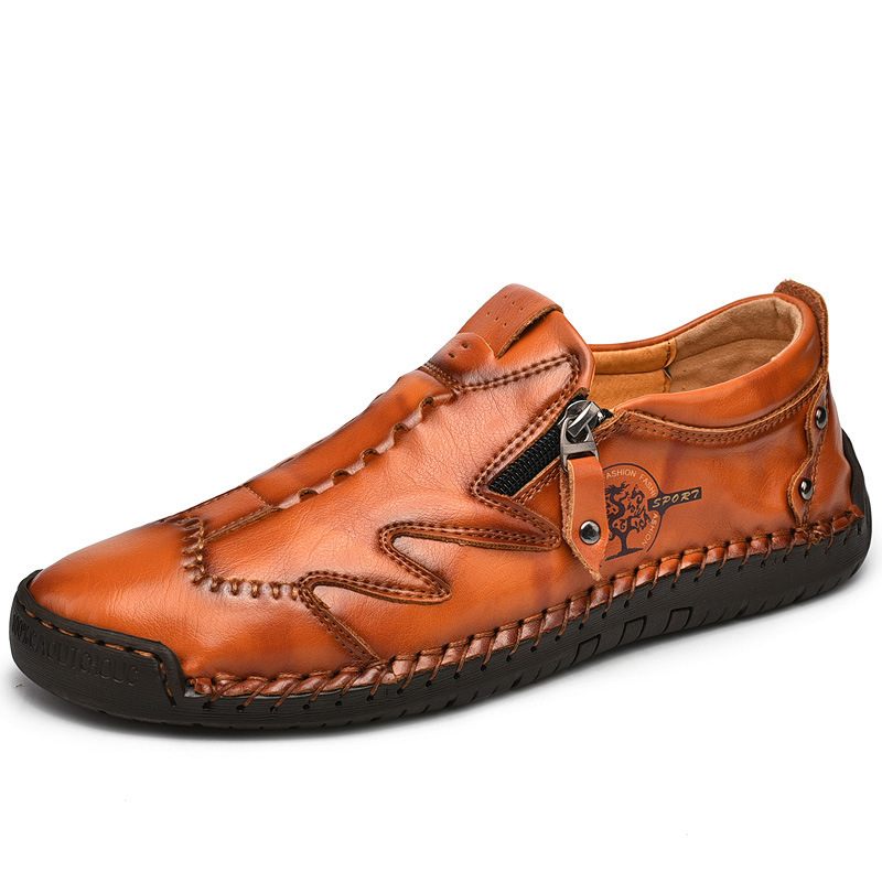 Lente En Herfst Nieuwe Mannen 6035 Casual Schoenen Grote Maat Business Set Van Voeten Dress Genaaid Ademend Erwten