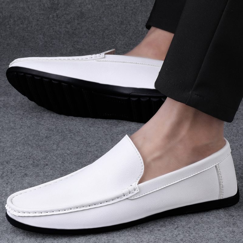 Lente Lage Top Erwten Schoenen Dagelijkse Ronde Neus Heren Grote Maat Casual Nieuwe Ademende Loafers Mode Trend