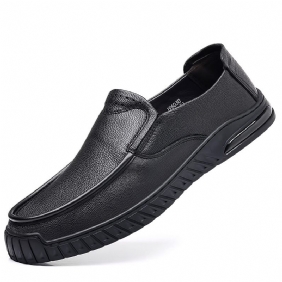 Lente Schapenvacht Casual Schoenen Heren Dagelijkse Loafers Echt Leer Zachte Zool Slip-on Vader Rijdende Herenschoenen