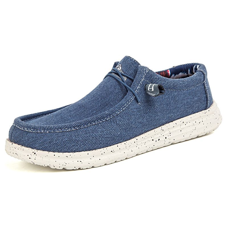 Loafers Platte Vrijetijdsschoenen Canvas Schoenen Voor Heren Sneakers Slip-on