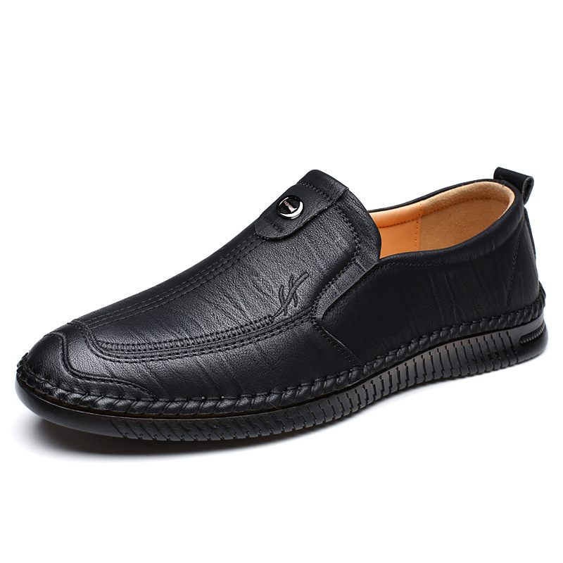 Nieuwe Herenschoenen Volledig Zacht Leer Heren Casual Kleding Schoenen Slip-on Rijschoenen