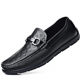 Nieuwe Lente Koeienhuid Heren Erwten Casual Schoenen Mode Echt Leer Herenschoenen Zachte Loafers Jurk