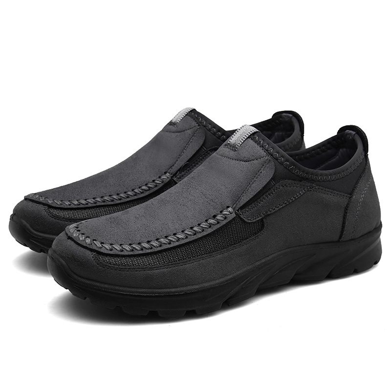 Nieuwe Zakelijke Vrijetijdsschoenen Voor Heren Outdoor Loafers Instappers Herenschoenen Met Dikke Zolen Mode Platte Schoenen