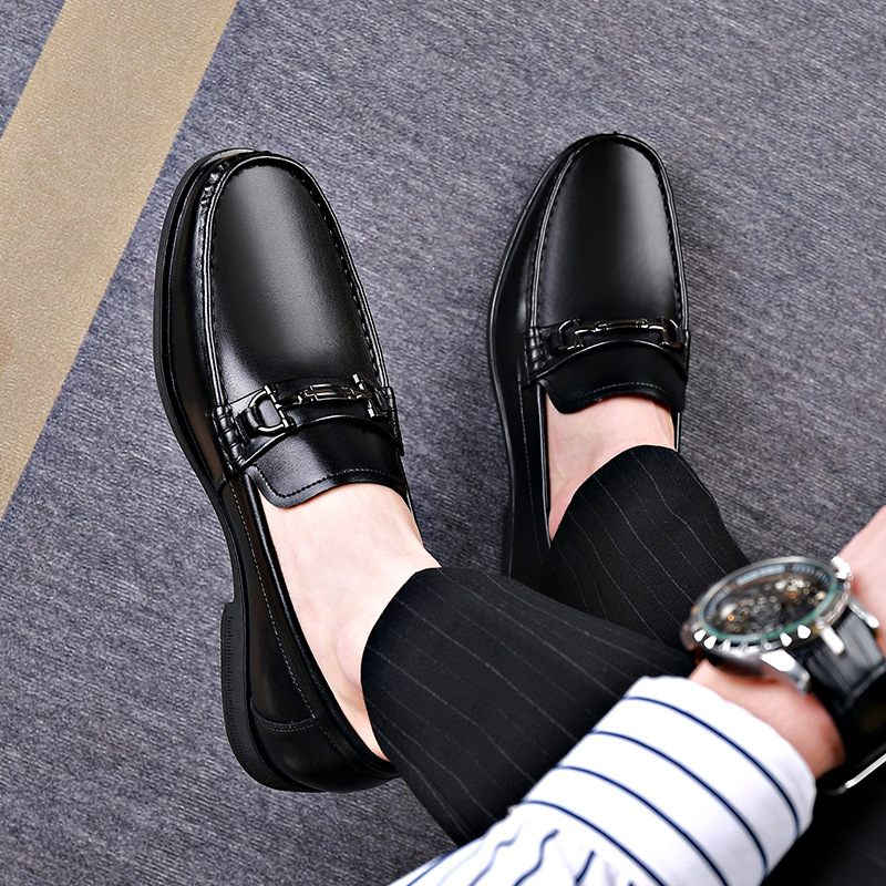 Set Voeten Herenschoenen Zakelijke Heren Loafers Lente Nieuwe Geklede Schoenen Casual Erwten