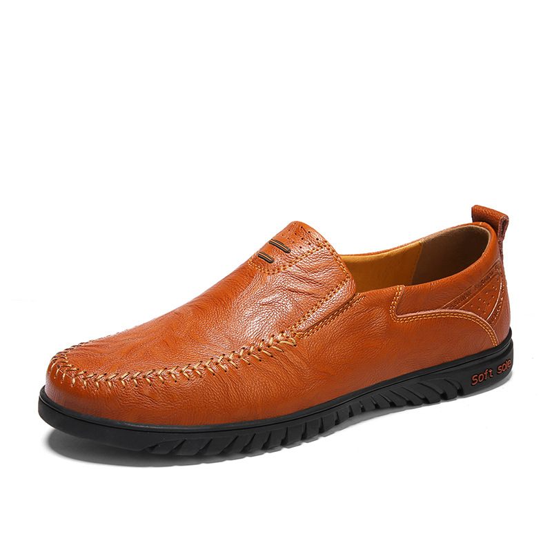 Vrijetijdsschoenen Mannen Zachte Bodem Antislip Erwten Schoenen Ademende Rijschoenen Slip-on Grote Maat Herenschoenen