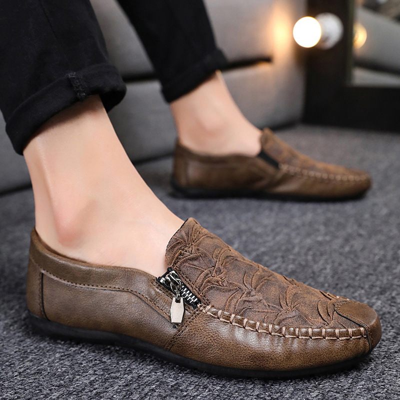 Zomer Herenschoenen Heren Geklede Schoenen Slip-on Erwten Spirit Guy Casual Zachte Zolen Trendy