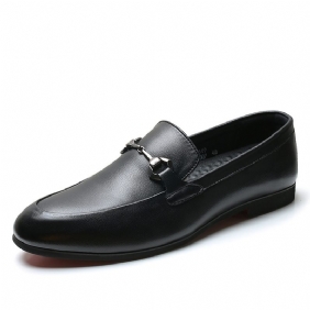 Zomer Zachte Zolen Doudou Schoenen Low Top Horsebit Loafers Casual Herenschoenen Spitse Neus Geklede Heren