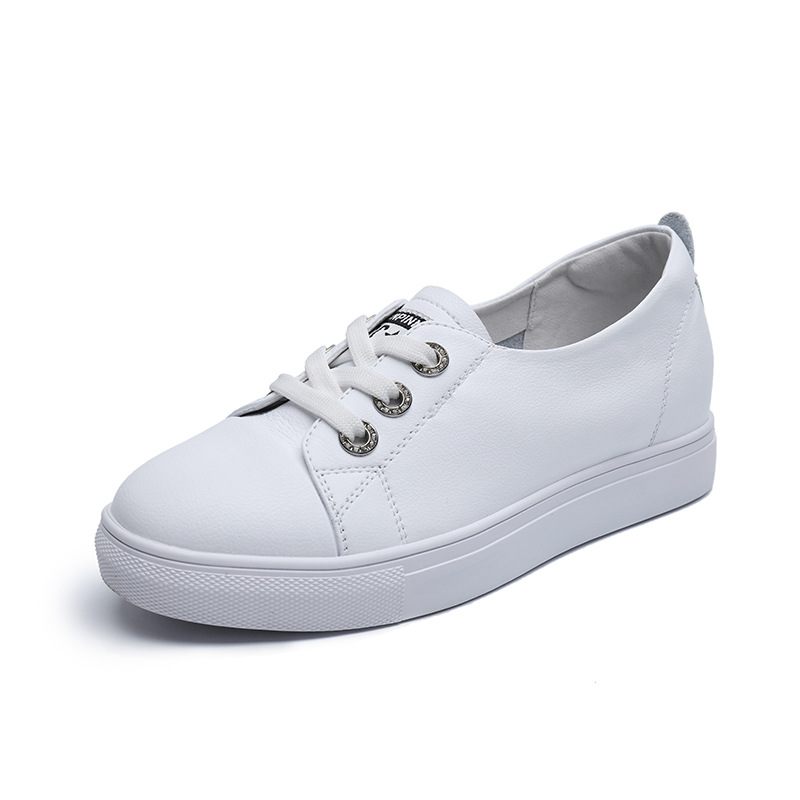 2024 Nieuwe Ondiepe Mondhoogte Verhogen Dames Ademende Casual Studenten Slip-on Sneakers Tij