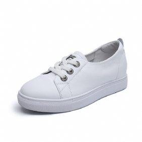 2024 Nieuwe Ondiepe Mondhoogte Verhogen Dames Ademende Casual Studenten Slip-on Sneakers Tij