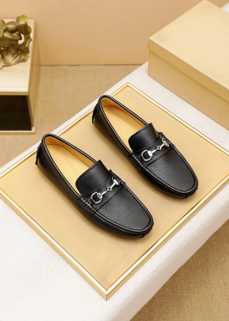 Heren High-end Leren Loafers Mocassin Geklede Schoenen