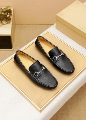 Heren High-end Leren Loafers Mocassin Geklede Schoenen