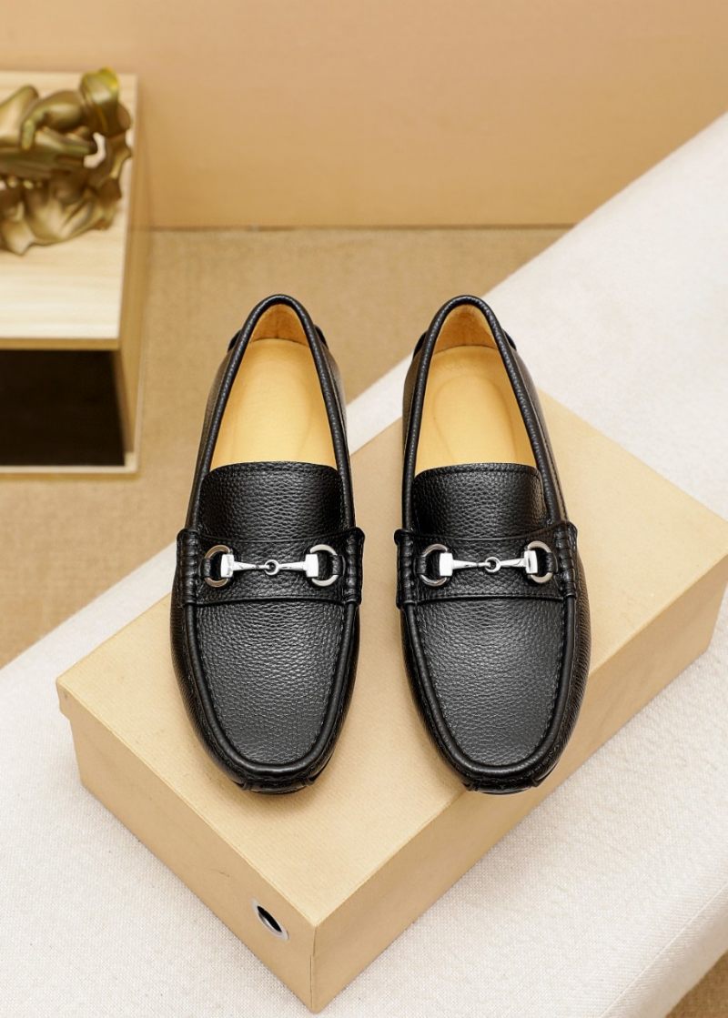 Heren High-end Leren Loafers Mocassin Geklede Schoenen