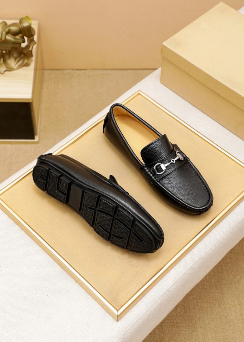 Heren High-end Leren Loafers Mocassin Geklede Schoenen