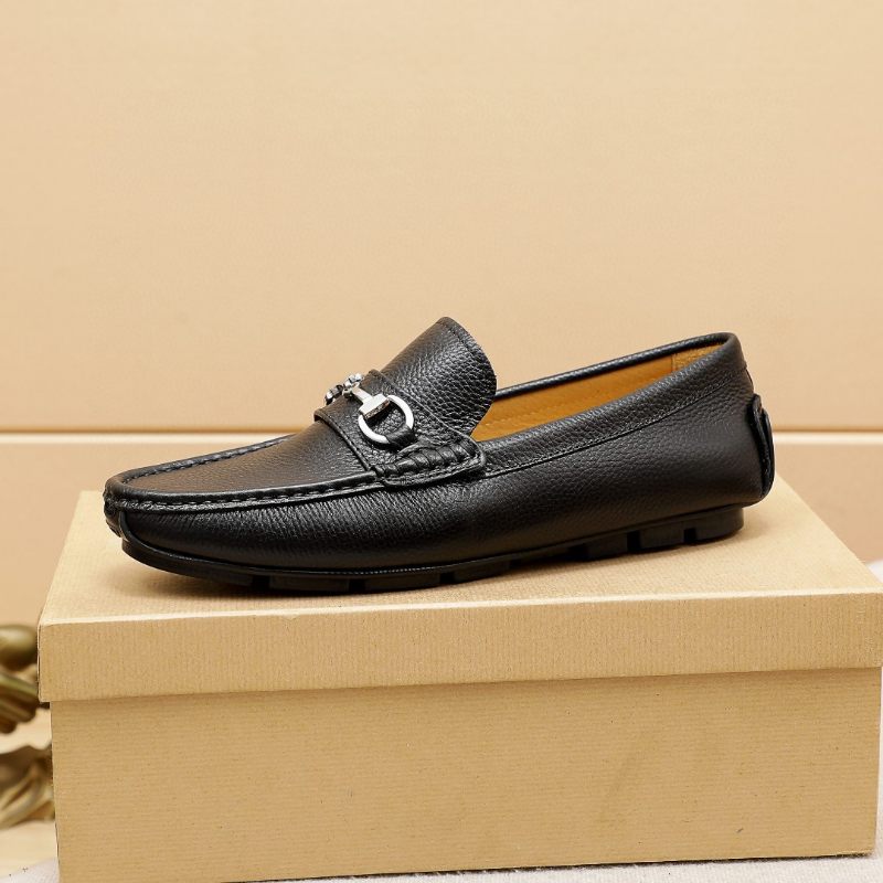 Heren High-end Leren Loafers Mocassin Geklede Schoenen