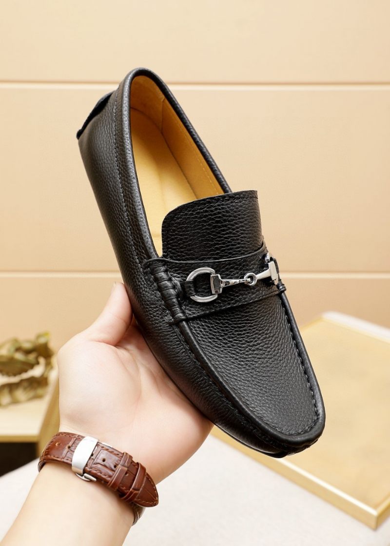 Heren High-end Leren Loafers Mocassin Geklede Schoenen