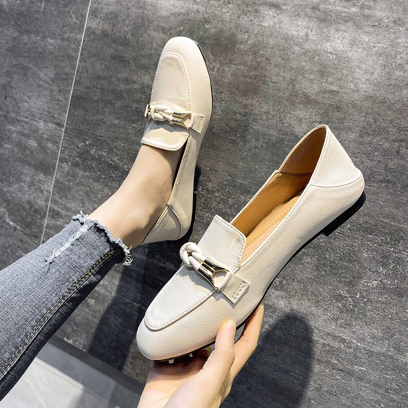 Platte Schoenen Dames 2024 Nieuwe Geklede Instappers Loafers Lente Erwten