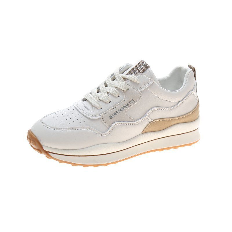 Sportschoenen Dames 2024 Lente Nieuwe Ademende Low-top Platte Bodem 41 Yards Schoenen Casual Veterschoenen